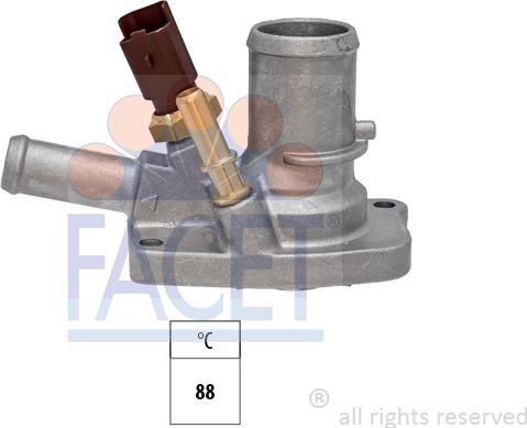 FACET 7.8672 - Termostato, Refrigerante autozon.pro