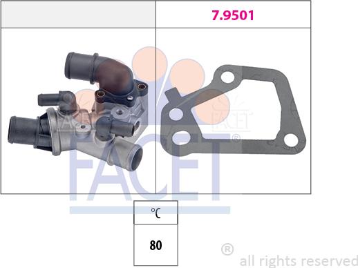 FACET 78.096 - Termostato, Refrigerante autozon.pro