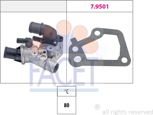 FACET 78.097 - Termostato, Refrigerante autozon.pro