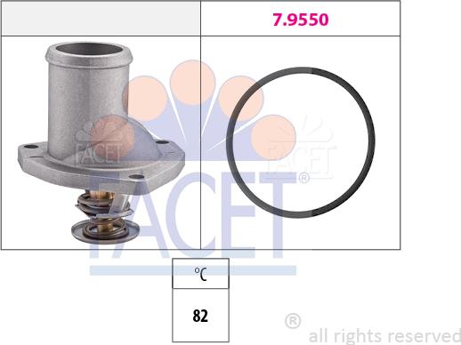 FACET 7.8195 - Termostato, Refrigerante autozon.pro