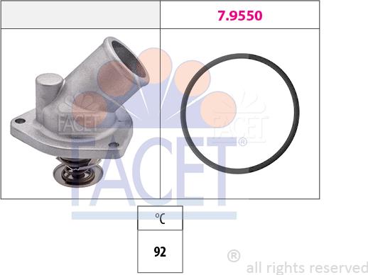 FACET 7.8196 - Termostato, Refrigerante autozon.pro