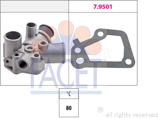 FACET 7.8145 - Termostato, Refrigerante autozon.pro