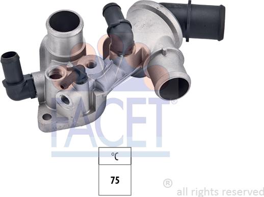 FACET 7.8142 - Termostato, Refrigerante autozon.pro