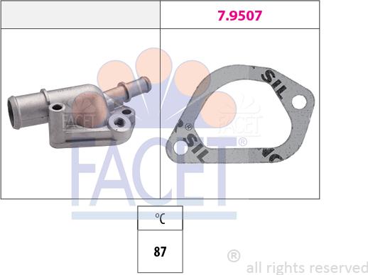 FACET 7.8155 - Termostato, Refrigerante autozon.pro