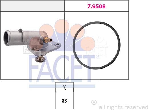 FACET 7.8166 - Termostato, Refrigerante autozon.pro