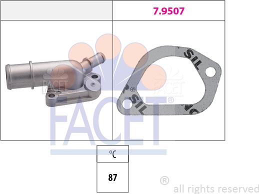 FACET 7.8160 - Termostato, Refrigerante autozon.pro