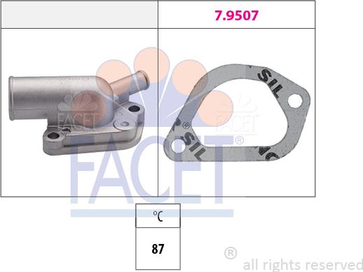 FACET 7.8163 - Termostato, Refrigerante autozon.pro