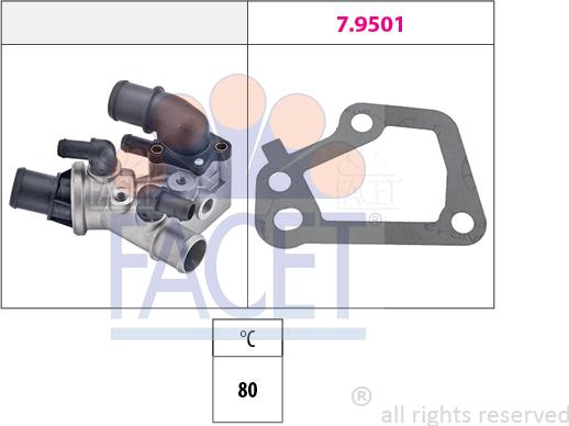 FACET 78.104 - Termostato, Refrigerante autozon.pro