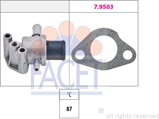 FACET 7.8105 - Termostato, Refrigerante autozon.pro