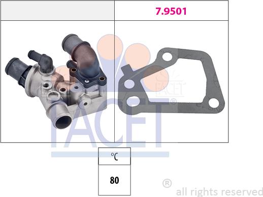 FACET 78.100 - Termostato, Refrigerante autozon.pro