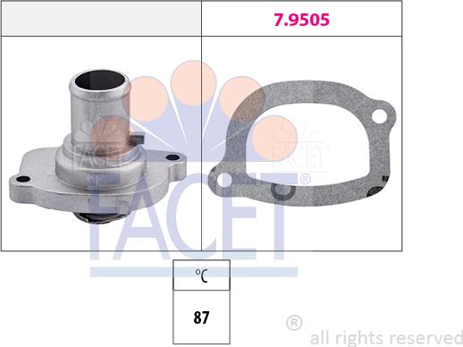 FACET 78.187 - Termostato, Refrigerante autozon.pro