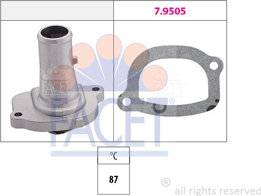 FACET 7.8124 - Termostato, Refrigerante autozon.pro