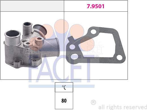 FACET 7.8125 - Termostato, Refrigerante autozon.pro