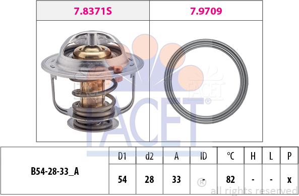 FACET 7.8845 - Termostato, Refrigerante autozon.pro