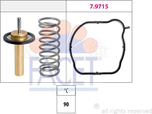 FACET 7.8846 - Termostato, Refrigerante autozon.pro