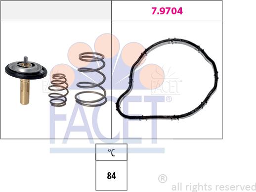 FACET 7.8841 - Termostato, Refrigerante autozon.pro