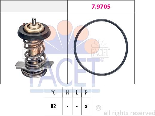 FACET 7.8842 - Termostato, Refrigerante autozon.pro