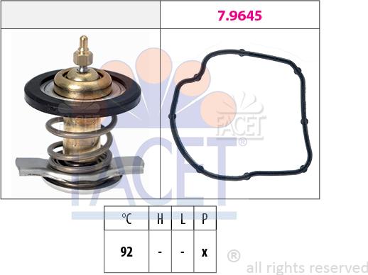 FACET 7.8847 - Termostato, Refrigerante autozon.pro