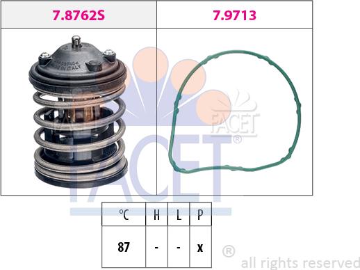 FACET 7.8851 - Termostato, Refrigerante autozon.pro