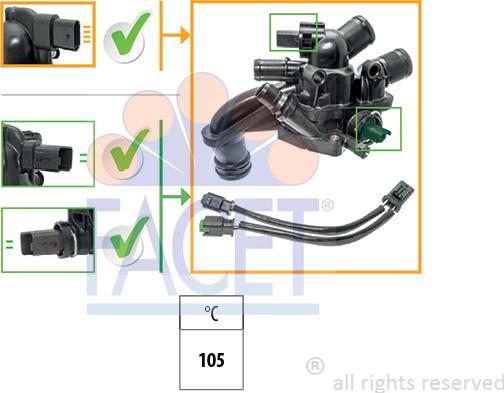 FACET 7.8866K - Termostato, Refrigerante autozon.pro