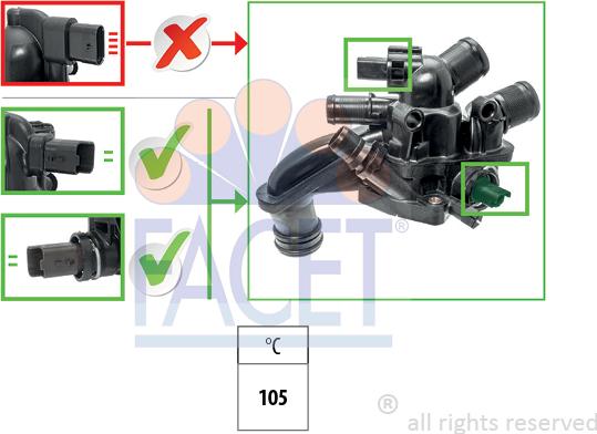 FACET 7.8866 - Termostato, Refrigerante autozon.pro