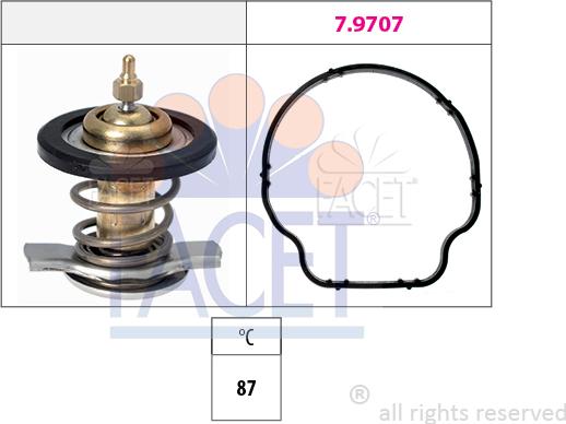 FACET 7.8805 - Termostato, Refrigerante autozon.pro