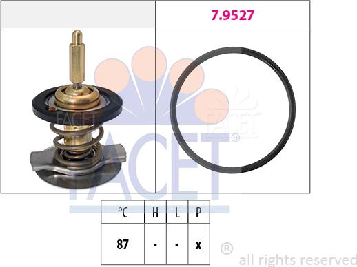 FACET 7.8807 - Termostato, Refrigerante autozon.pro