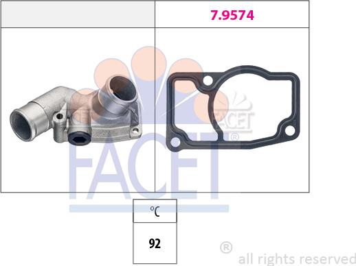 FACET 7.8832 - Termostato, Refrigerante autozon.pro