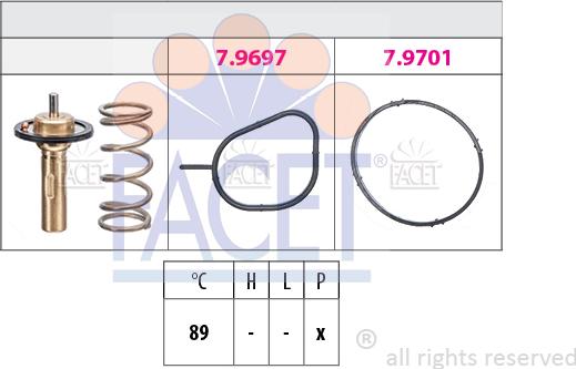 FACET 7.8826 - Termostato, Refrigerante autozon.pro