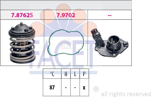 FACET 7.8827K - Termostato, Refrigerante autozon.pro