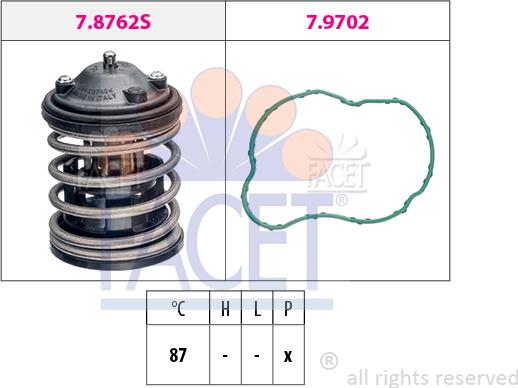 FACET 7.8827 - Termostato, Refrigerante autozon.pro