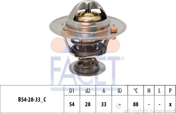 FACET 7.8870S - Termostato, Refrigerante autozon.pro