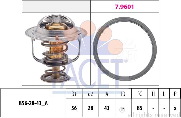 FACET 7.8398 - Termostato, Refrigerante autozon.pro