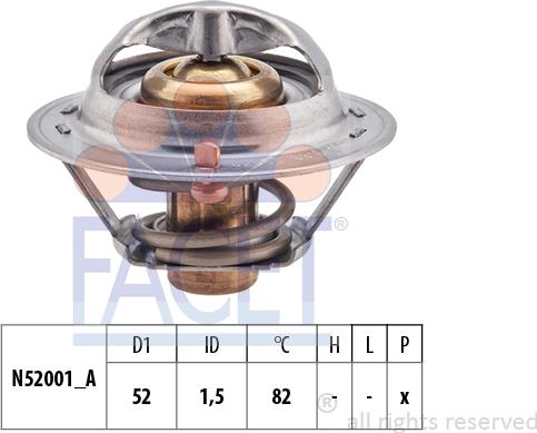 FACET 7.8340S - Termostato, Refrigerante autozon.pro