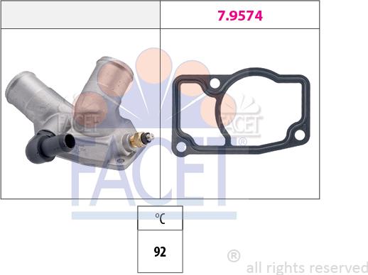 FACET 7.8348 - Termostato, Refrigerante autozon.pro