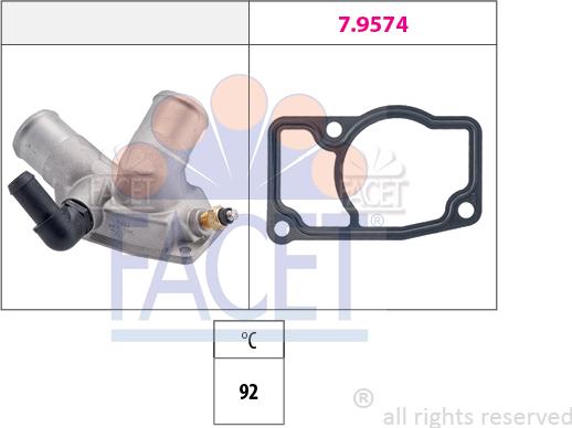 FACET 78.343 - Termostato, Refrigerante autozon.pro