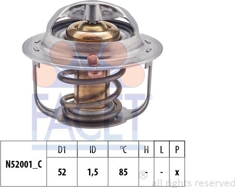 FACET 7.8354S - Termostato, Refrigerante autozon.pro