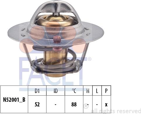 FACET 7.8355S - Termostato, Refrigerante autozon.pro