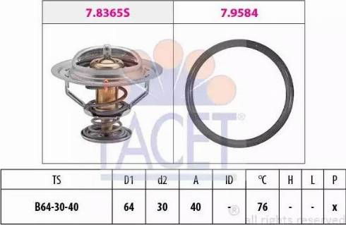 FACET 78365 - Termostato, Refrigerante autozon.pro