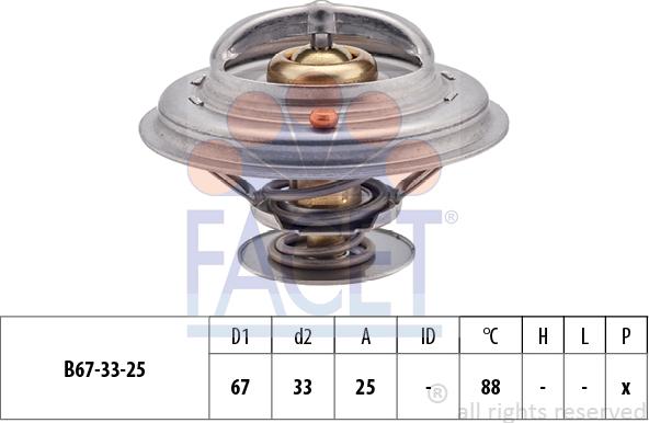 FACET 7.8361S - Termostato, Refrigerante autozon.pro