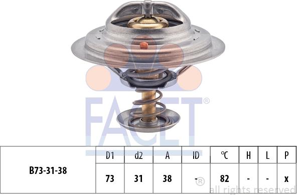 FACET 7.8363S - Termostato, Refrigerante autozon.pro