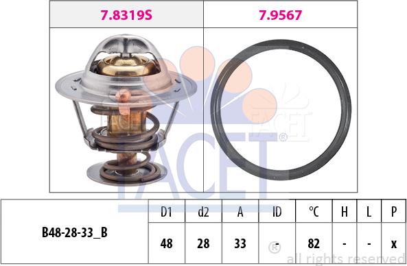 FACET 78.319 - Termostato, Refrigerante autozon.pro