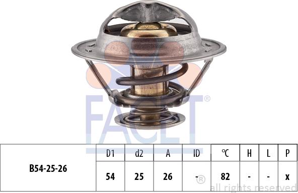 FACET 7.8314S - Termostato, Refrigerante autozon.pro