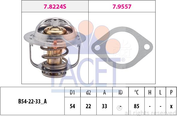 FACET 78.335 - Termostato, Refrigerante autozon.pro