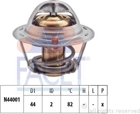 FACET 7.8338S - Termostato, Refrigerante autozon.pro