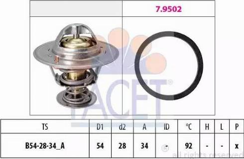 FACET 7.8325 - Termostato, Refrigerante autozon.pro