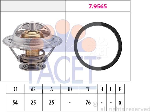 FACET 78.328 - Termostato, Refrigerante autozon.pro