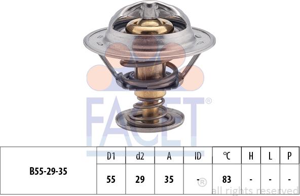 FACET 7.8323S - Termostato, Refrigerante autozon.pro