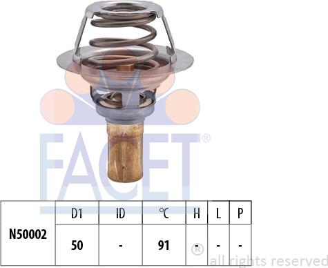 FACET 7.8327S - Termostato, Refrigerante autozon.pro