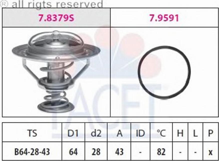 FACET 78379 - Termostato, Refrigerante autozon.pro